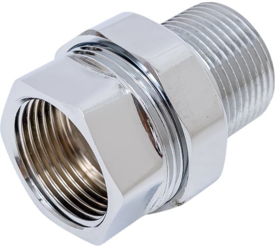 Изображение товара Сгон (американка) для полотенцесушителя TIM прямой вн/нар, 1 (хром) 772382