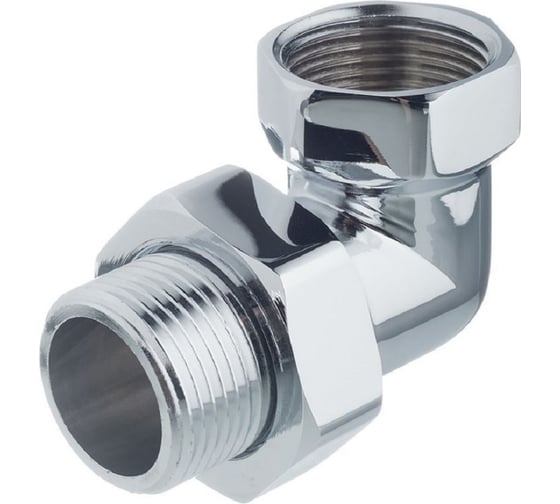 Изображение товара Сгон (американка) для полотенцесушителя TIM угловой вн/нар, 1/2 (хром) 771879