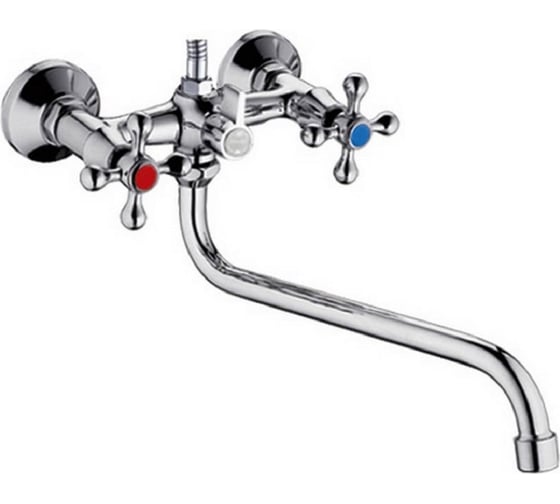 Изображение товара Смеситель для ванны INGROSSO гусак, S 40 см, шаровое переключение 244-65 УТ-00041658