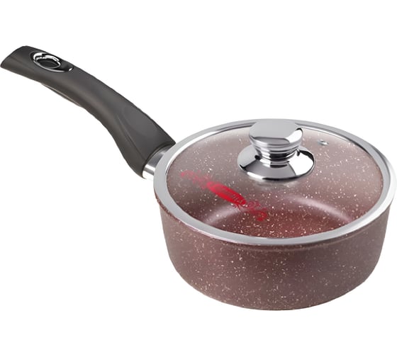 Изображение товара Ковш Горница 1 л, шоколад, пластиковая ручка, с крышкой СП5261