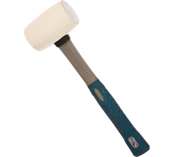 Изображение товара Киянка из белой резины, фибергласовая рукоятка, 340 г РемоКолор 38-6-403