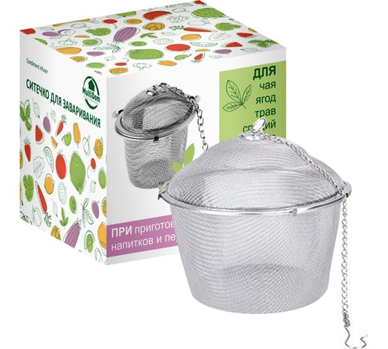 Изображение товара Ситечко для заваривания МУЛЬТИДОМ 11x9 см VL11-130