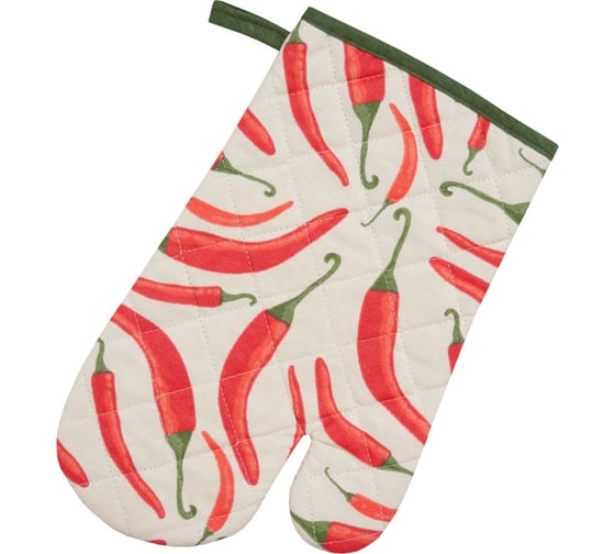 Изображение товара Варежка-прихватка Guten Morgen, Рогожка, Перчик, 18x30 см ВРпр-Пер-18-30