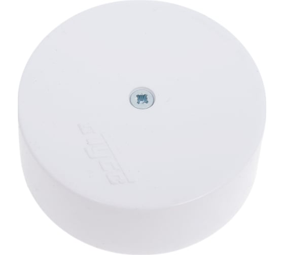 Изображение товара Распределительная коробка для открытой проводки Рувинил Тусо D 62 мм H24 мм 2 пары клеммников 65001Б