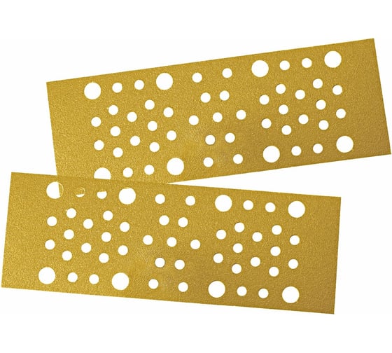 Изображение товара Полоска абразивная с пылеотводом GOLD 70х198 мм, Р60, 51 отверстие, 50 шт HOLEX HAS-384530