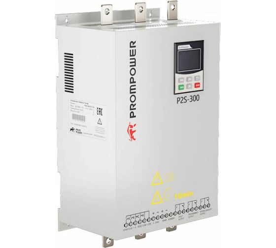 Изображение товара Устройство плавного пуска Prompower p2s-300-4-110-b, напряжение 380 в, мощность 100 квт, 230 а P2S3004110B