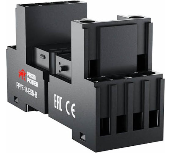 Изображение товара Колодка для реле Prompower серии pmy4, винтовые клеммы, ppyf-14-esn-b PPYF14ESNB
