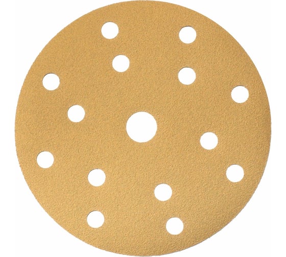 Изображение товара Круг абразивный GOLD LINE 150 мм, Р600, 15 отверстий, 100 шт HOLEX HAS-384615