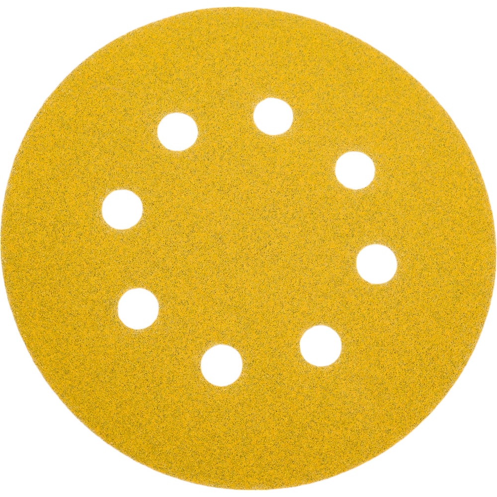 Изображение товара Круг абразивный GOLD LINE 125 мм Р120 8 отверстий 100 шт HOLEX
