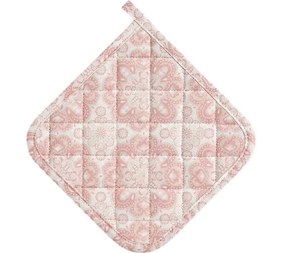 Изображение товара Прихватка Guten Morgen, Рогожка, Blossom розовый В, 20x20 см П-блрВ-20-20