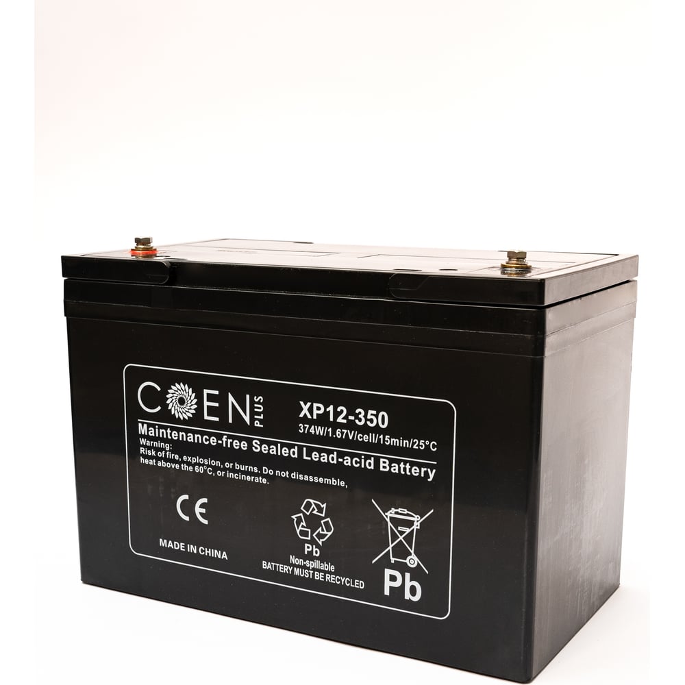 Изображение товара Аккумуляторная батарея CoEn Plus XP12-350 12 В 95 Ач AGM