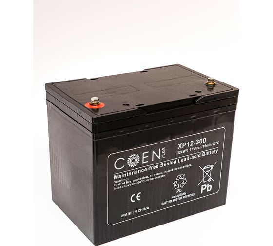 Изображение товара Аккумуляторная батарея (12 В, 82 Ач, 324 Вт) CoEn Plus XP12-300