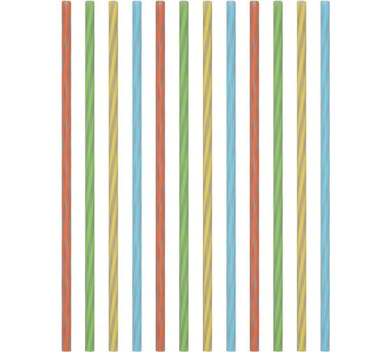 Изображение товара Трубочки для коктейля МУЛЬТИДОМ Великан 12 шт., 28 см VL13-92