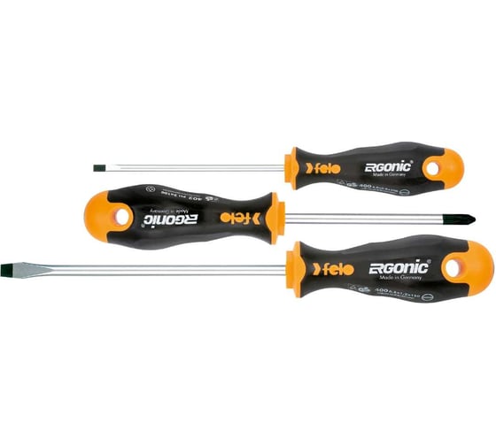 Изображение товара Набор отверток 3 шт в упаковке Felo Ergonic 40093118