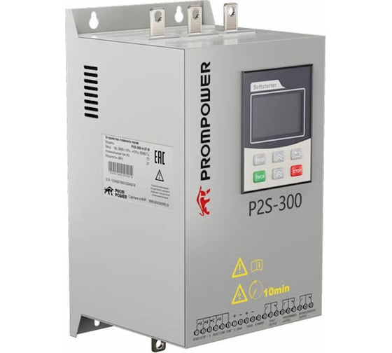 Изображение товара Устройство плавного пуска Prompower p2s-300-4-18-b, напряжение 380 в, мощность 18,5 квт, 37 а P2S300418B