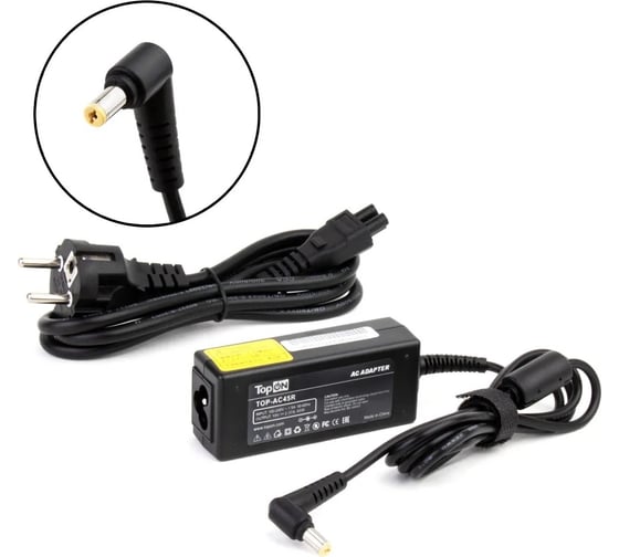 Изображение товара Блок питания TopON для Acer 19V 2.37А ( 5.5x1.7mm) 45W AR451905517 TOP-AC45R