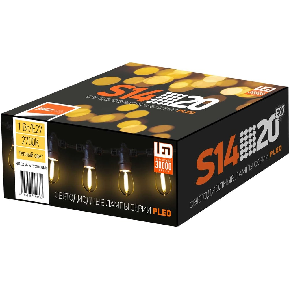 Изображение товара Светодиодная лампа Jazzway PLED-ECO-S14 1Вт 2700К E27