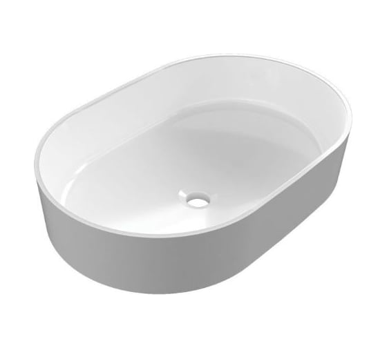 Изображение товара Накладная раковина для ванной Uperwood Aura_60 см, овальная, белая 3490000001