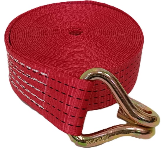 Изображение товара Стяжной ремень ООО Грузкомплект 5 т, 3.5 м, лента-крюк, без механизма СРЛК535