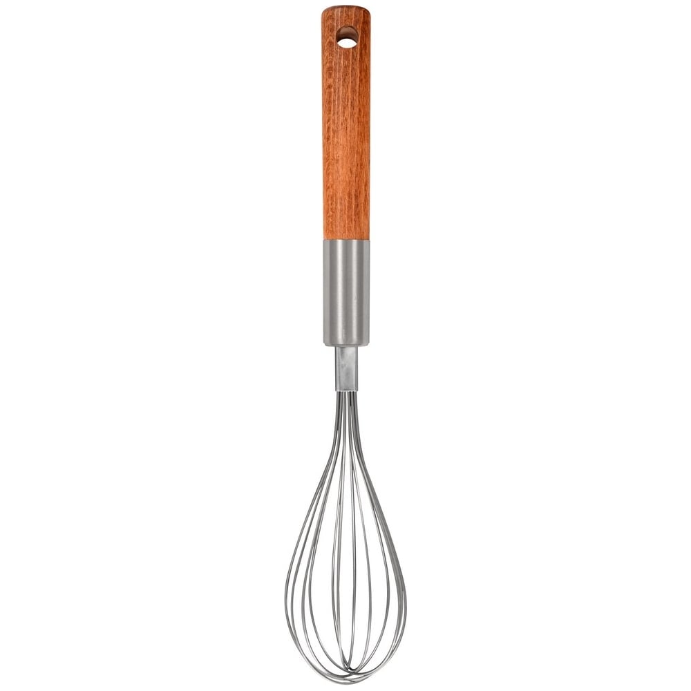 Изображение товара Венчик МУЛЬТИДОМ Модерн 30 см из нержавеющей стали и дерева