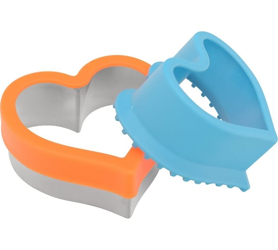 Изображение товара Набор кулинарных форм МУЛЬТИДОМ Сердечный дуэт 2 предмета, 10x10 см, 9x9 см, высота 4 см DA8-218