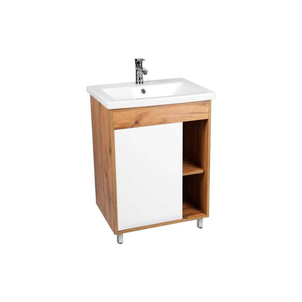 Изображение товара Тумба для ванной комнаты Viant Бостон como 70 с одной створкой и системой хранения