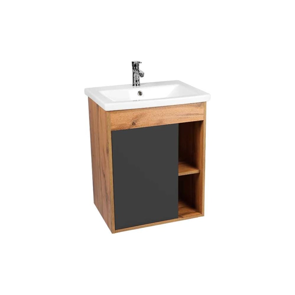 Изображение товара Тумба Viant Бостон como 70 подвесная графитовая