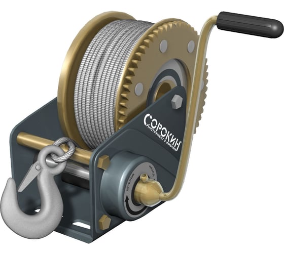 Изображение товара Ручная лебёдка Сорокин 1.6 т 10 м 4.16