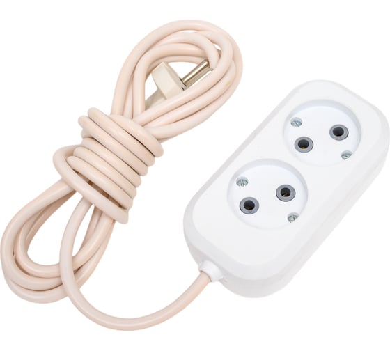 Изображение товара Сетевой улинитель ПЕРЕСВЕТ+ Р/С-2 шнур ПВС 2*0,75- 3м 4620003920363