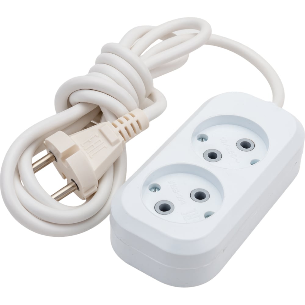 Изображение товара Сетевой удлинитель ПЕРЕСВЕТ+ Р/С-2 шнур ПВС 2*1 длиной 2 метра