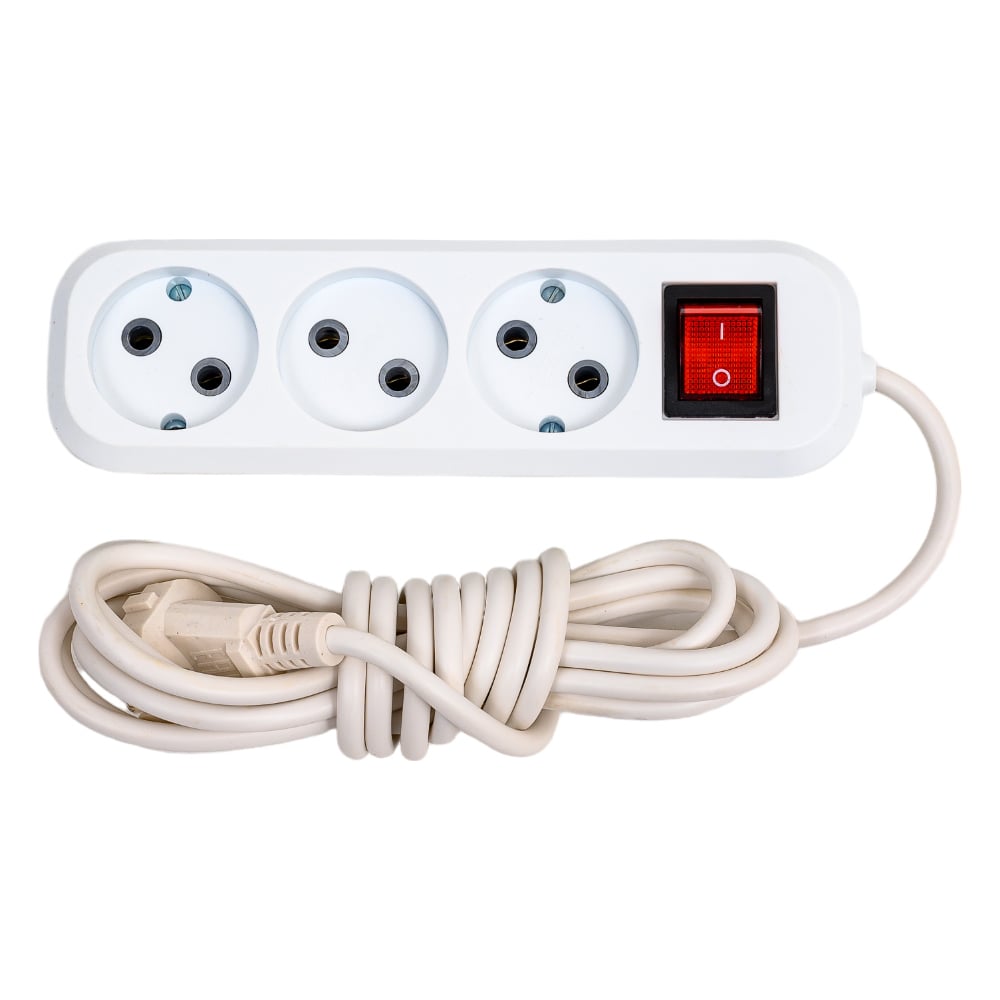 Изображение товара Сетевой удлинитель ПЕРЕСВЕТ+ Р/С-3 3м 3 розетки IP20