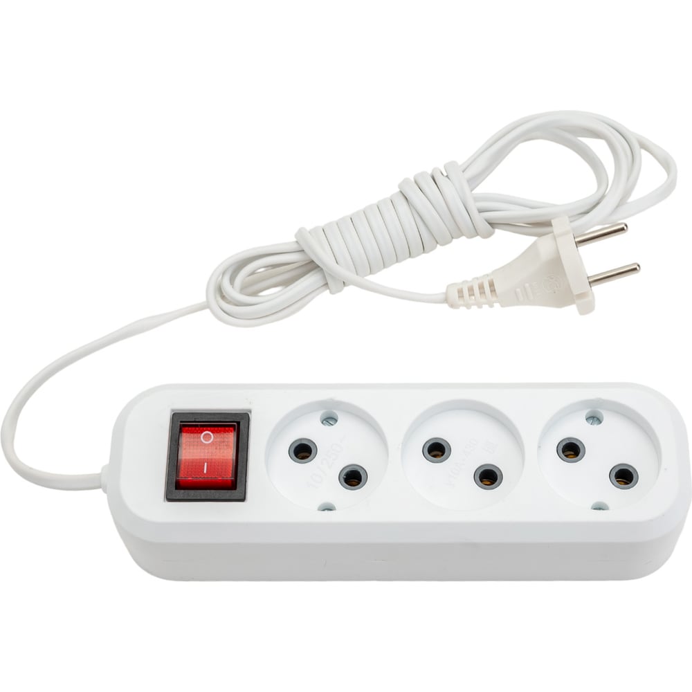 Изображение товара Сетевой удлинитель ПЕРЕСВЕТ+ Р/С-3 с переключателем 3м 2200Вт IP20