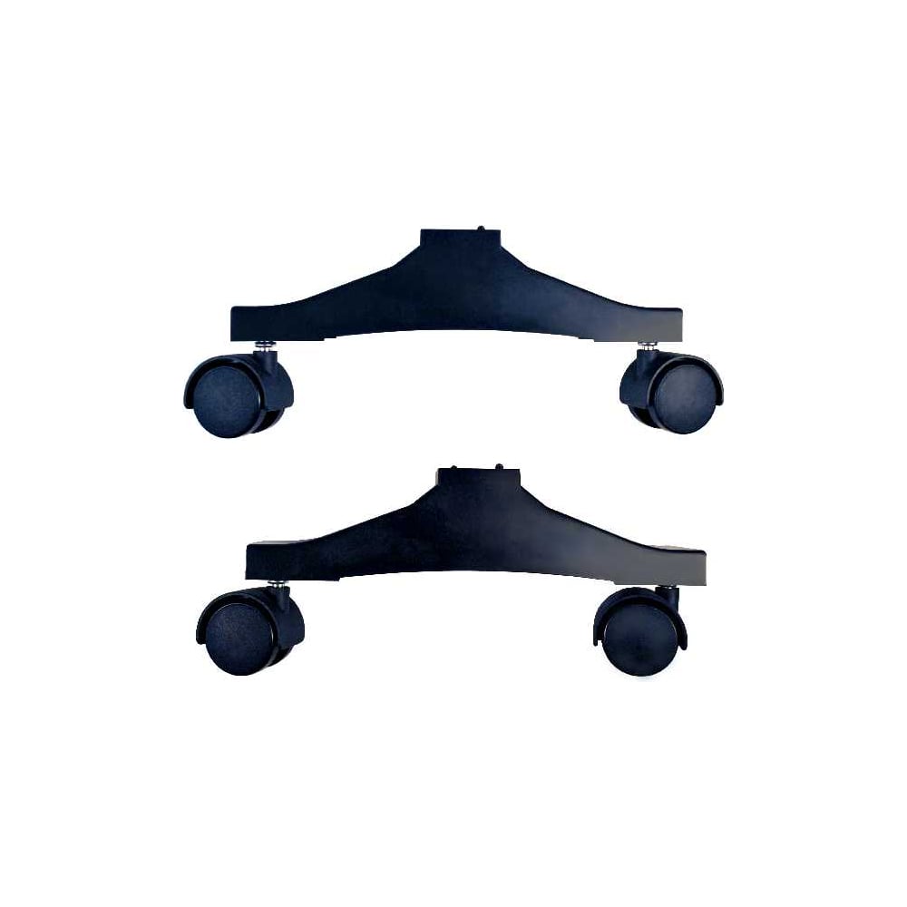 Изображение товара Комплект пластиковых ножек черный Теплофон 00-00001272 с колесами