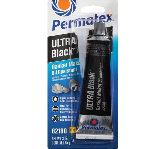 Изображение товара Формирователь прокладок, черный 85г. PERMATEX УЛЬТРА БЛЭК 82180