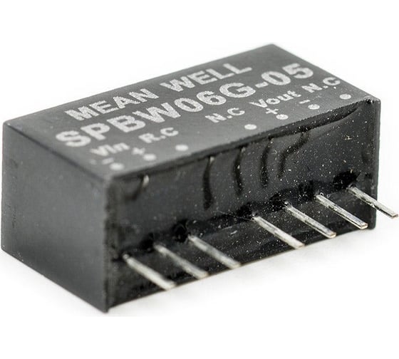 Изображение товара Преобразователь Mean Well Spbw06g-05 dc-dc 6 вт Т02670544