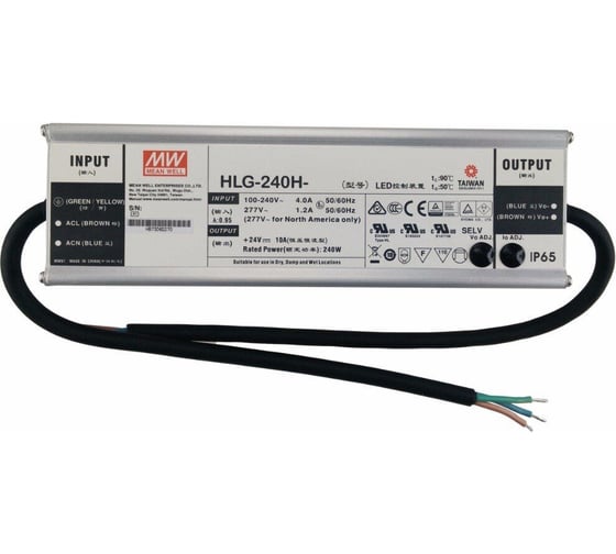 Изображение товара LED-драйвер Mean Well HLG-240H-36ABAC-DC Т03234672