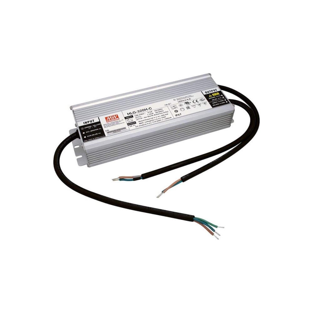 Изображение товара LED-драйвер Mean Well HLG-320H-C2800DAAC-DC 320 Вт IP 67 Изображение товара LED-драйвер Mean Well HLG-320H-C2800DAAC-DC 320 Вт IP 67