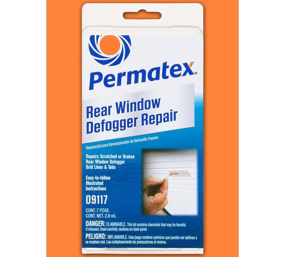 Изображение товара Профессиональный набор для ремонта нитей и контактов обогревателя заднего стекла PERMATEX 09117