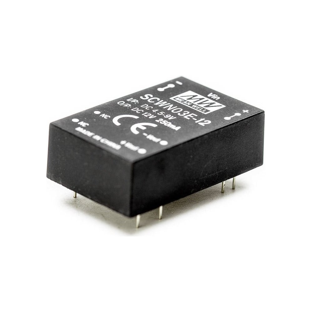 Изображение товара Преобразователь DC-DC Mean Well SCWN03E-12 3 Вт 4.5-9 В однофазный
