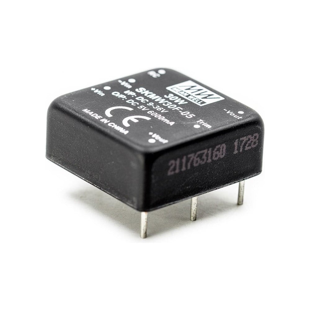 Изображение товара Преобразователь DC-DC 12В 30Вт Mean Well SKMW30F-12 для промышленного использования