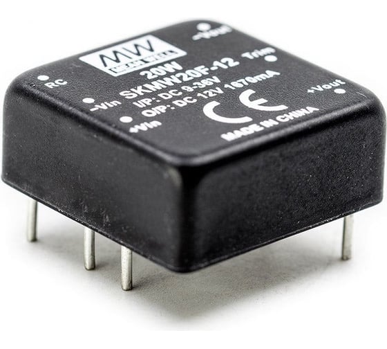 Изображение товара Преобразователь Mean Well SKMW20F-12 DC-DC 20Вт Т02697920