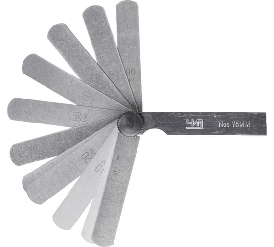 Изображение товара Набор щупов ЧИЗ N4 0,1-1 L= 70 (ГРСИ №86863-22) 60929