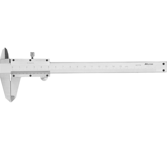 Изображение товара Штангенциркуль Micron ШЦ-1-150 0,02 (ГРСИ №70557-18) 30954