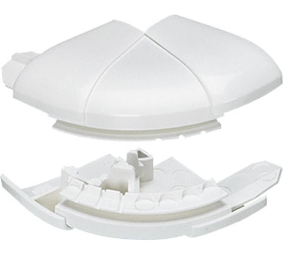 Изображение товара Угол розетка Legrand внешний переменный от 60° до 120° для кабель-каналов DLP 50х150 белый 010635