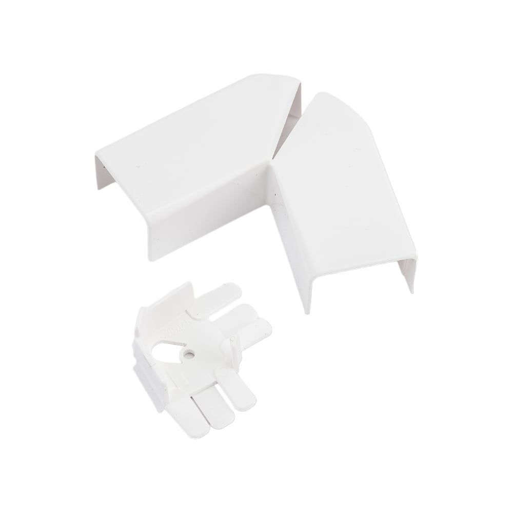 Изображение товара Угол розетка Legrand плоский переменный для мини-плинтусов DLPlus 20x12,5 белый 030223