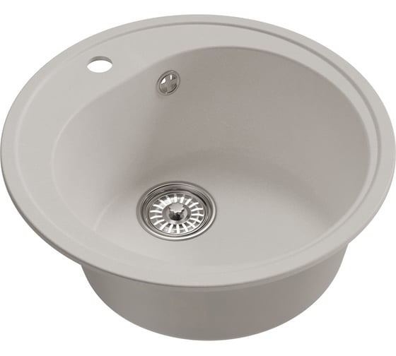 Изображение товара Мойкa MIXLINE ml-gm11 круглая, ультра-белая (341), 500 мм, глубина чаши 180 мм new 551826