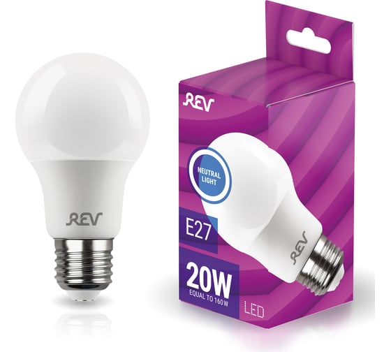 Изображение товара Светодиодная лампа REV A60 Е27 20W, 4000K, 32405 8