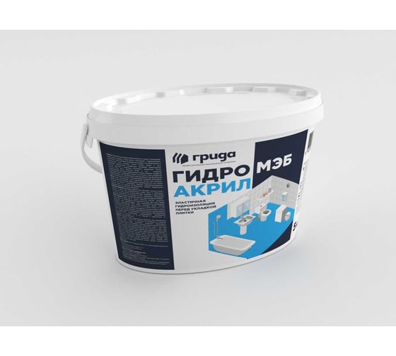 Изображение товара Эластичная гидроизоляция под плитку ГРИДА Гидромэб акрил, 5 кг 4799