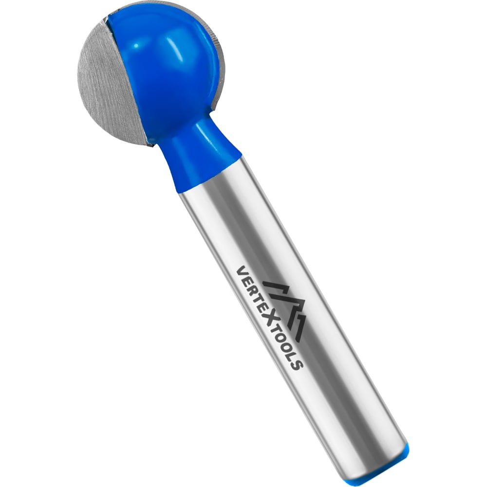 Изображение товара Фреза пазовая галтельная хв-к 8 мм d-16 мм h-15 мм r-8 мм l-65 мм Vertextools 3503-081516