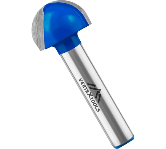 Изображение товара Фреза пазовая галтельная хв-к 8 мм, d-20 мм, h-12 мм, r-10 мм, l-47 мм vertextools 3502-081220